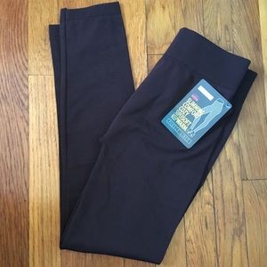Brown fleece lined Leggings